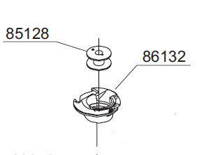 Bobbin case 86132 for Curvy Bobbin case 86132 for Curvy